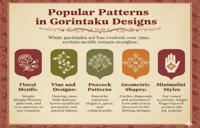 popular patterns in gorintaku designs