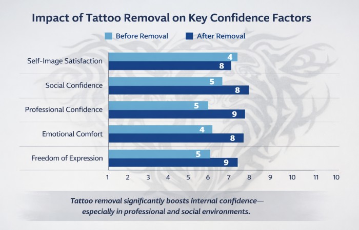 Impact of Tattoo Removal on Key Confidence Factors