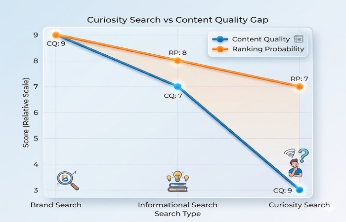 curiosity search vs content quality gap